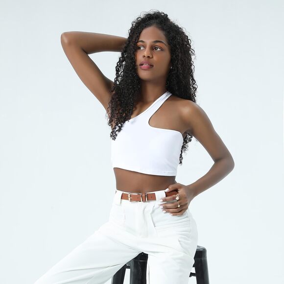 Women's Skinny Waist Belts For Jeans Dress, Pu Leather Pin Buckle Thin 4886 - Picture 3 of 6